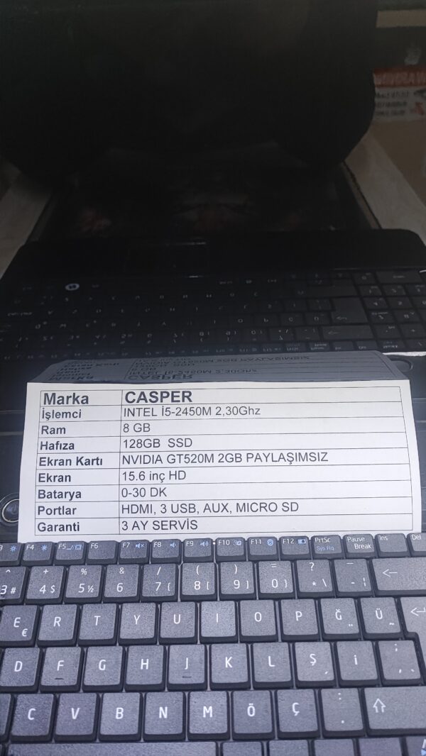 Casper i5-2450 2.30Ghz 8GB 128GB GT720M 2GB
