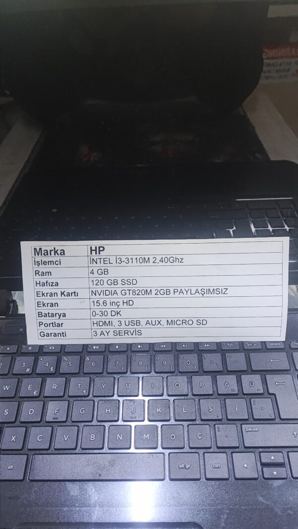 HP intel i3-3110 2.40Ghz 4GB 120GB GT820M 2GB