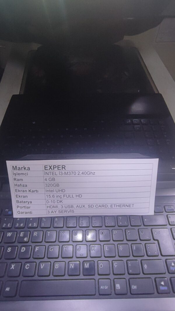 IMG_20251114_160844 Exper i3-M370 2.40Ghz 4GB Ram 320GB HDD intel HD Grafik